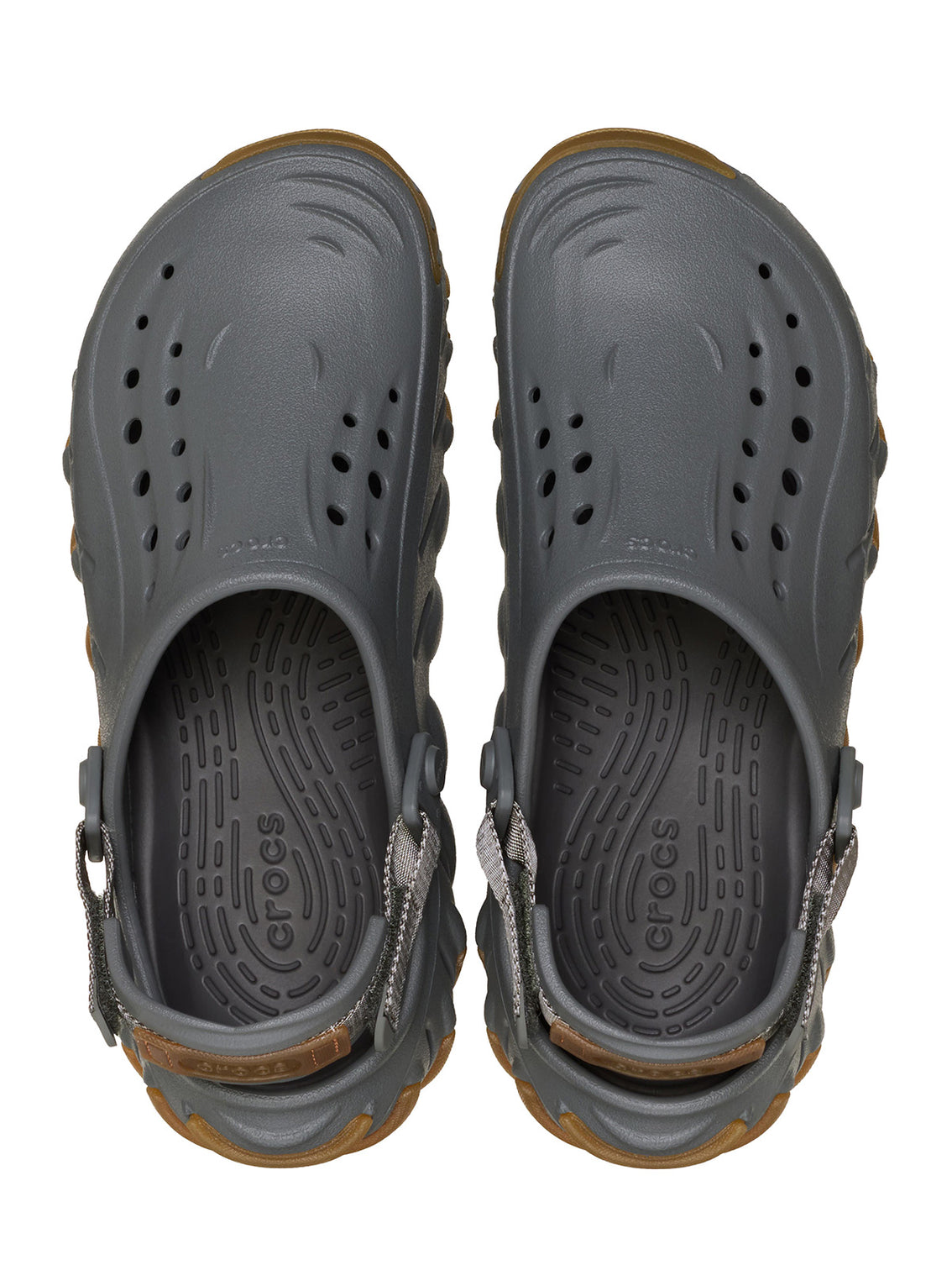 Zueco Unisex Echo Clog RO Gum Gris Oscuro Crocs