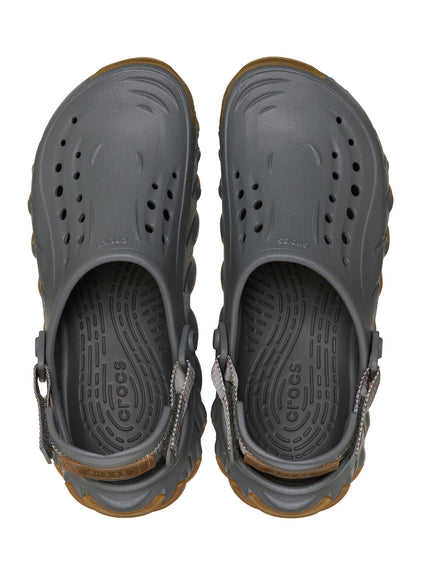 Zueco Unisex Echo Clog RO Gum Gris Oscuro Crocs