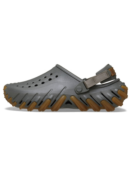Zueco Unisex Echo Clog RO Gum Gris Oscuro Crocs