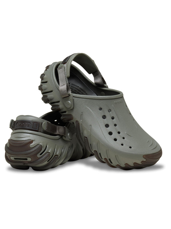 Zueco Unisex Echo Clog RO Gum Gris Oscuro Crocs