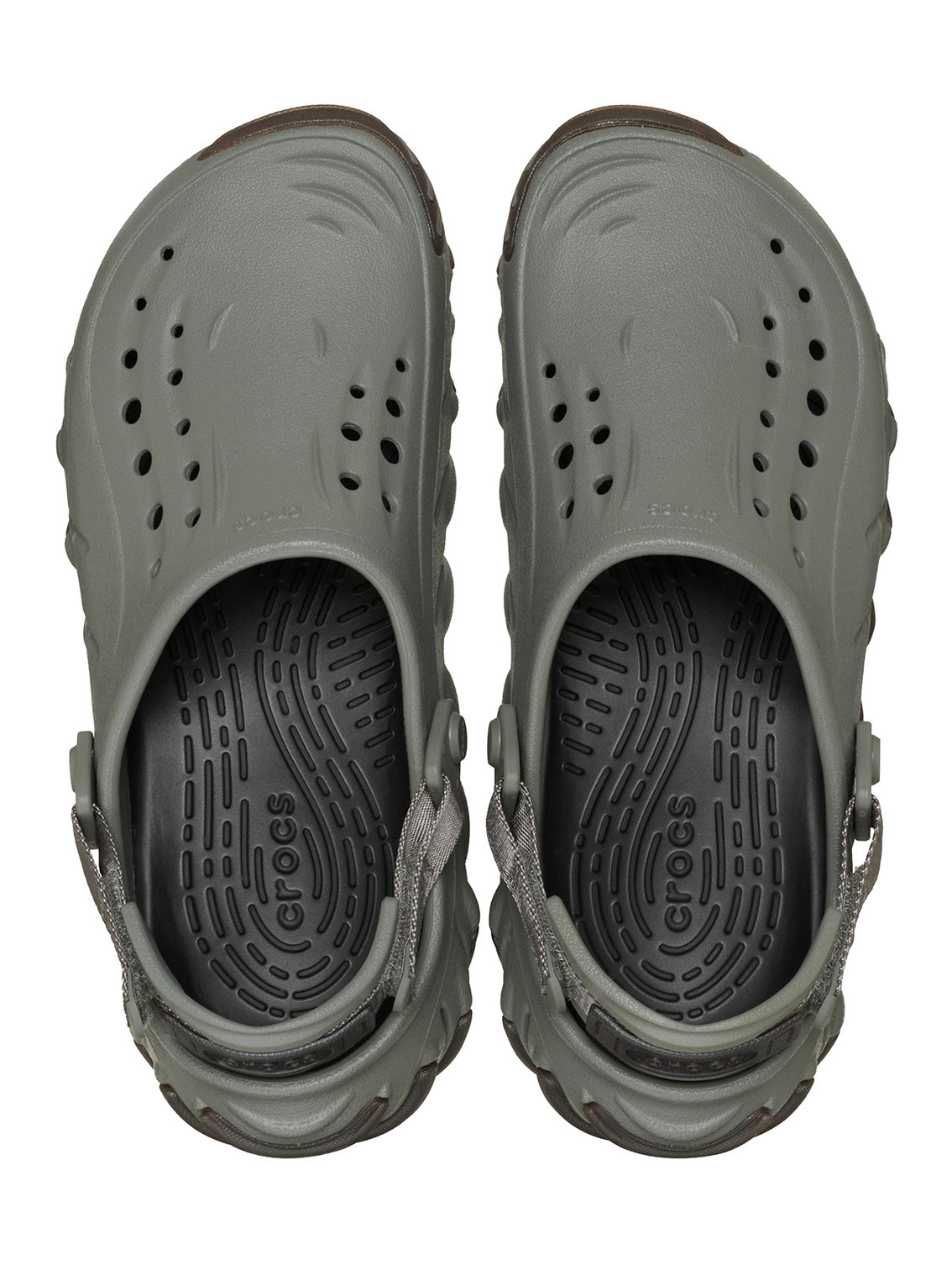 Zueco Unisex Echo Clog RO Gum Gris Oscuro Crocs
