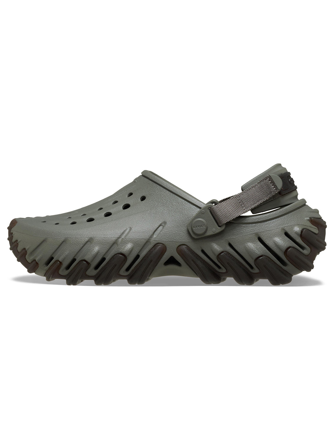 Zueco Unisex Echo Clog RO Gum Gris Oscuro Crocs