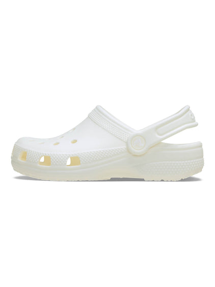 Zueco Niños Grandes Classic Clog Verde Fluorescente Crocs
