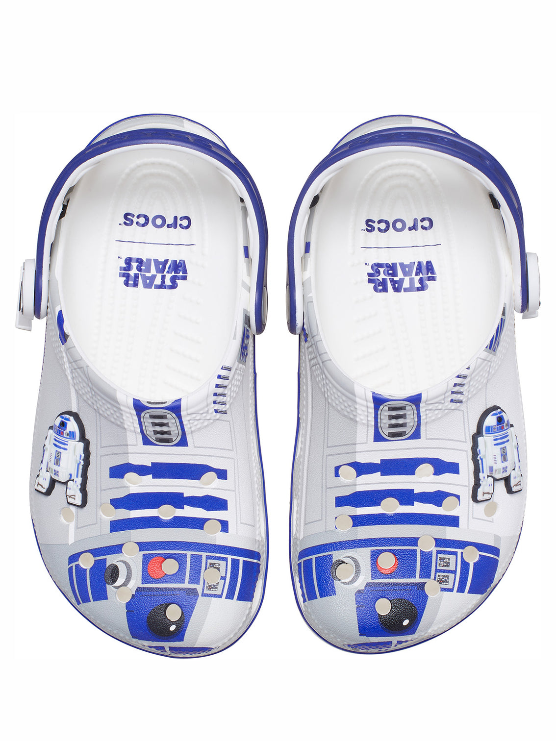 Zueco Niños Grandes R2D2 Star Wars Blanco Crocs
