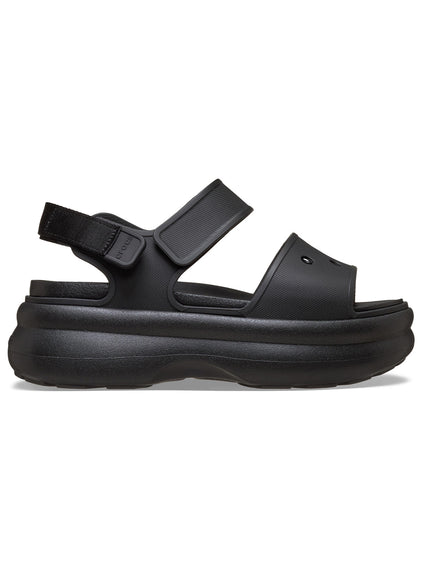 Sandalia Plataforma Mujer Soho Strap Negro Crocs