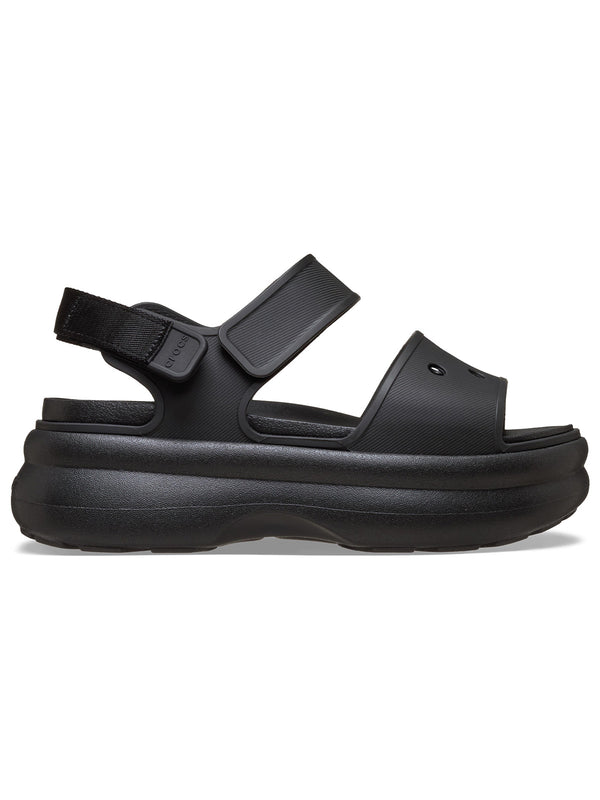 Sandalia Plataforma Mujer Soho Strap Negro Crocs