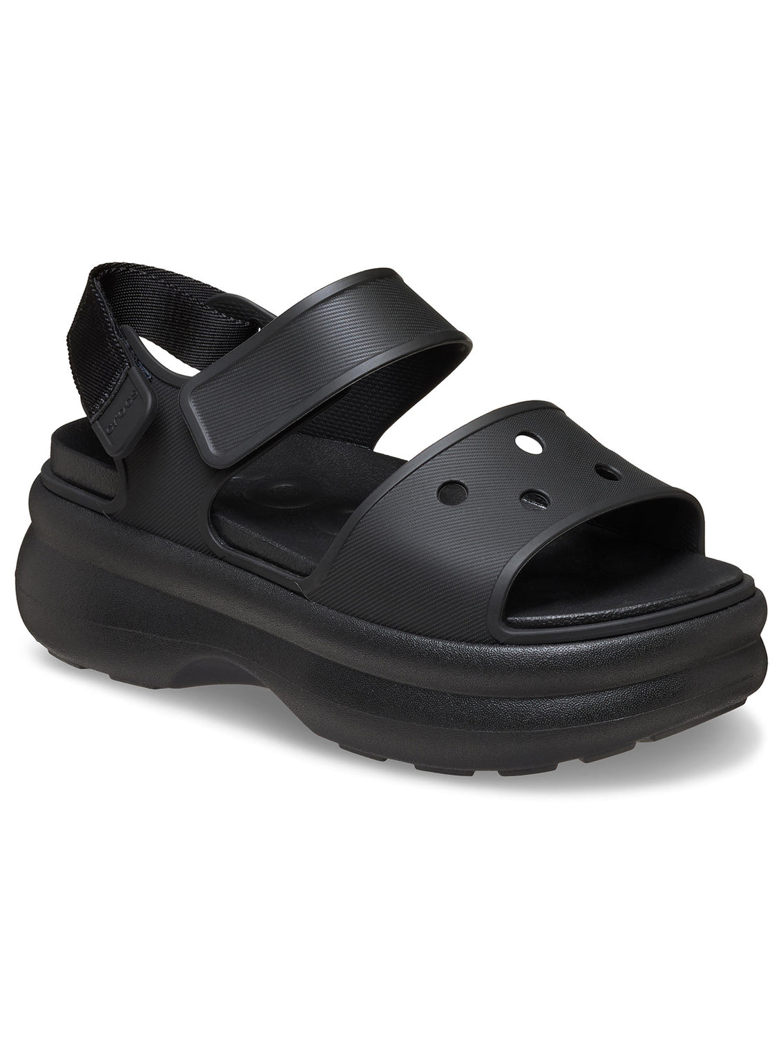 Sandalia Plataforma Mujer Soho Strap Negro Crocs