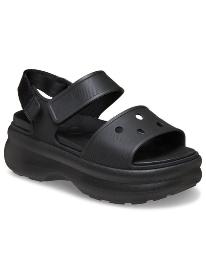 Sandalia Plataforma Mujer Soho Strap Negro Crocs