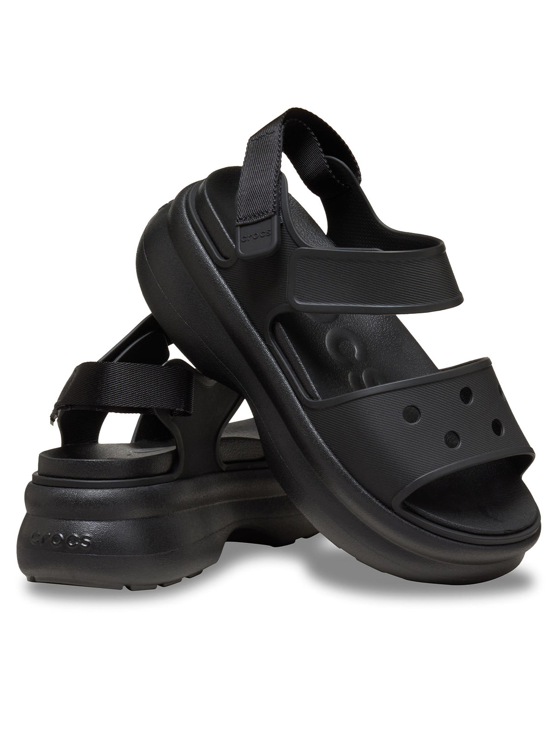 Sandalia Plataforma Mujer Soho Strap Negro Crocs
