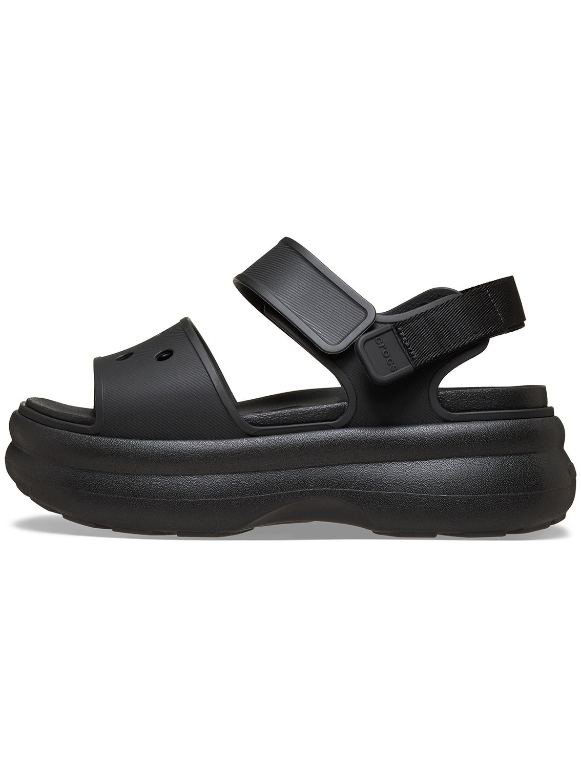 Sandalia Plataforma Mujer Soho Strap Negro Crocs