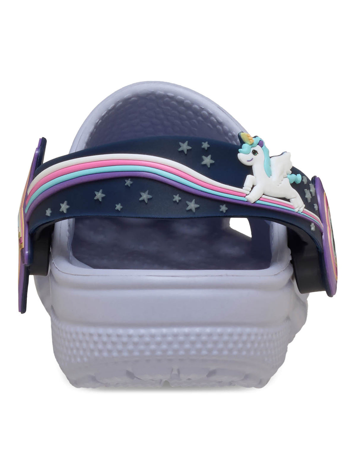 Zueco Niños Pequeños Classic Clog Con Luces Lila Crocs