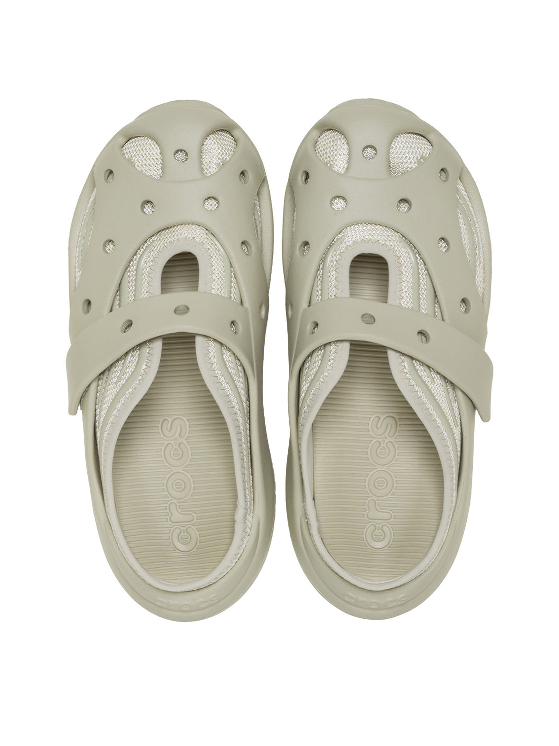 Zueco Mujer Caged Mule Beige Crocs