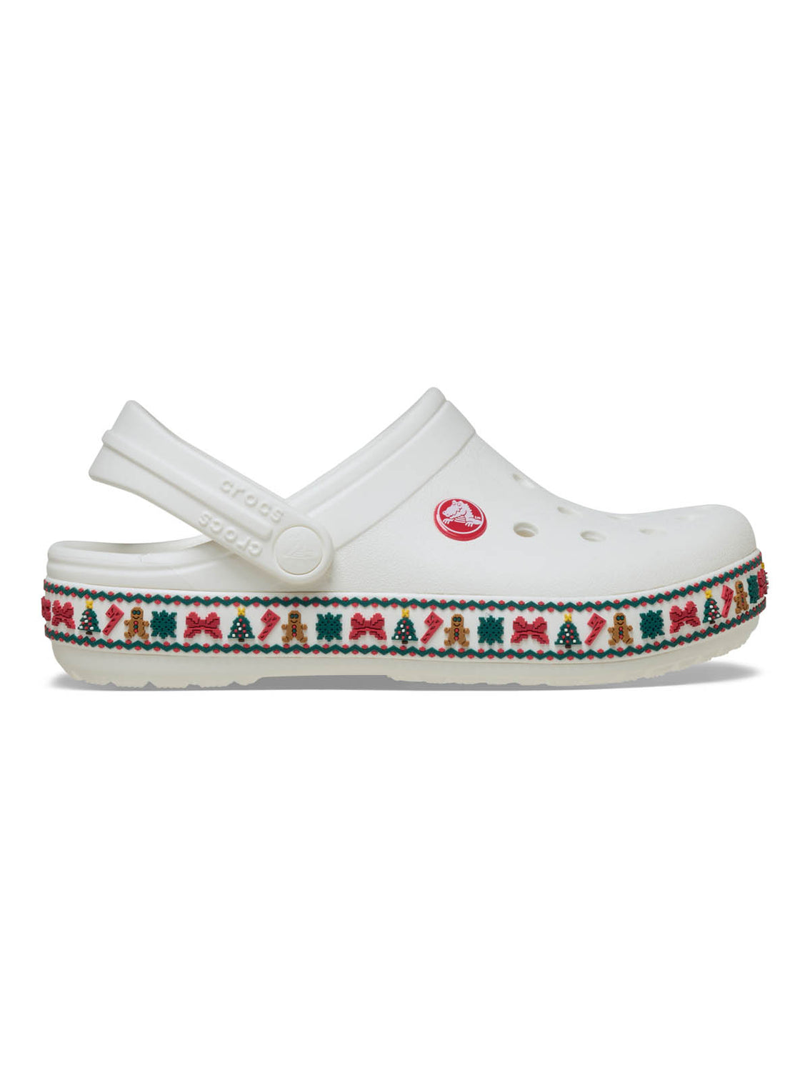Zueco Unisex Crocband Clog Navidad Blanco Crocs