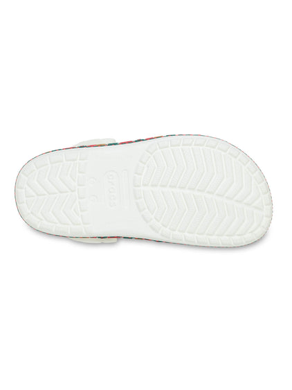 Zueco Unisex Crocband Clog Navidad Blanco Crocs