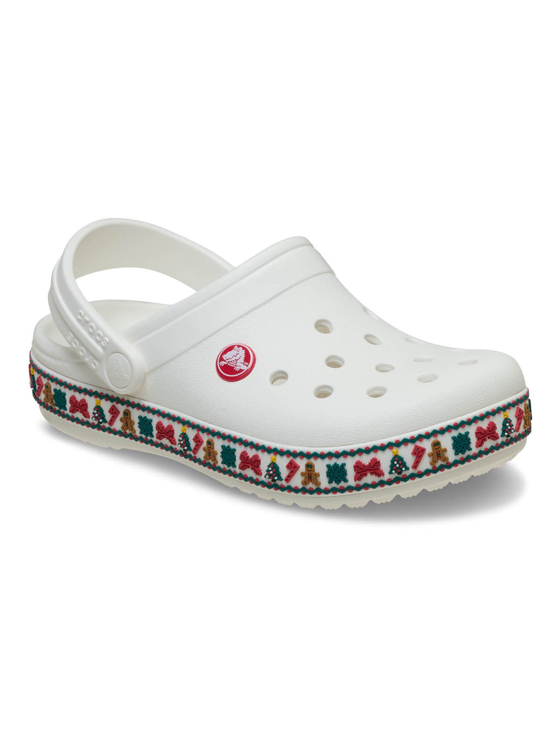 Zueco Unisex Crocband Clog Navidad Blanco Crocs