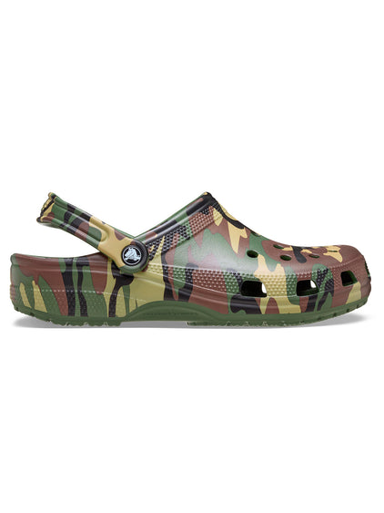 Zueco Unisex Camouflage Clog Verde Crocs
