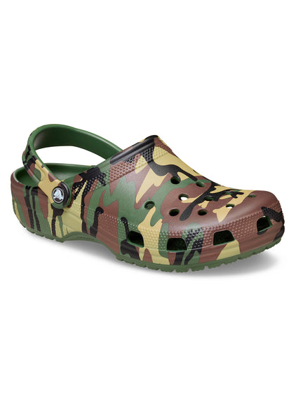 Zueco Unisex Camouflage Clog Verde Crocs
