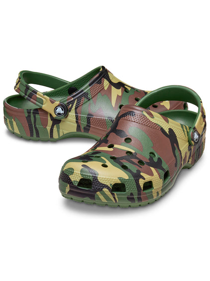 Zueco Unisex Camouflage Clog Verde Crocs