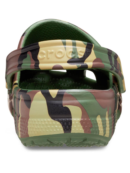 Zueco Unisex Camouflage Clog Verde Crocs