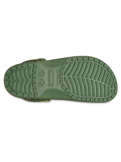 Zueco Unisex Camouflage Clog Verde Crocs