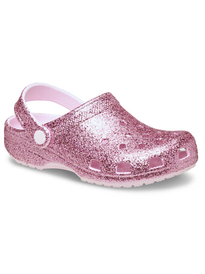 Zueco Niños Grandes Glitter Clog K Rosado Crocs