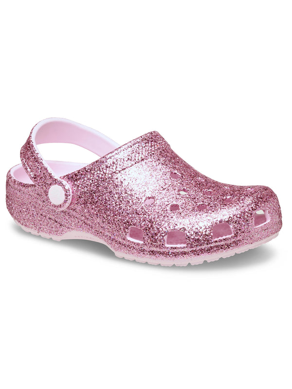 Zueco Niños Grandes Glitter Clog K Rosado Crocs