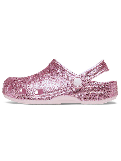 Zueco Niños Grandes Glitter Clog K Rosado Crocs