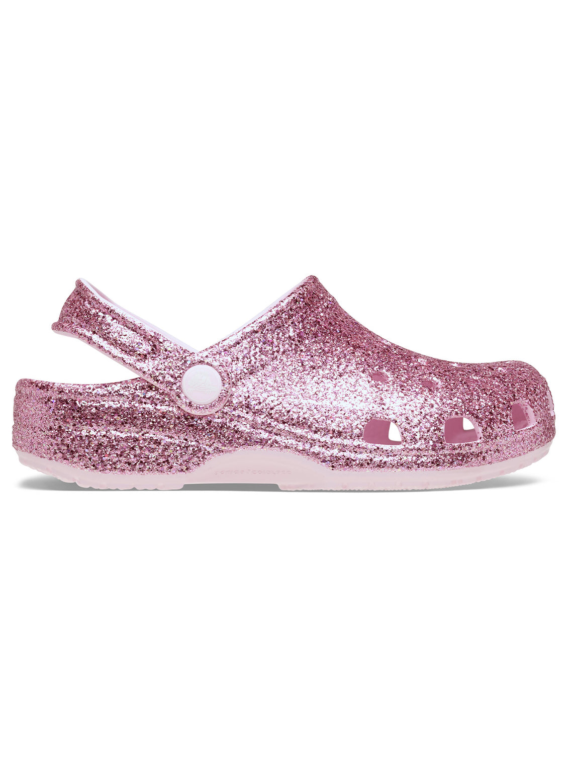 Zueco Niños Pequeños Chunky Glitter Rosado Crocs