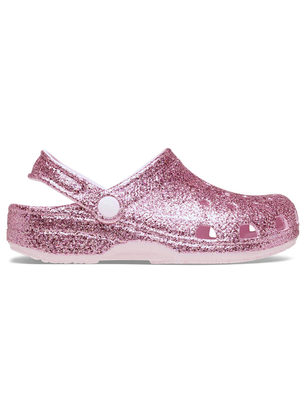 Zueco Niños Pequeños Chunky Glitter Rosado Crocs