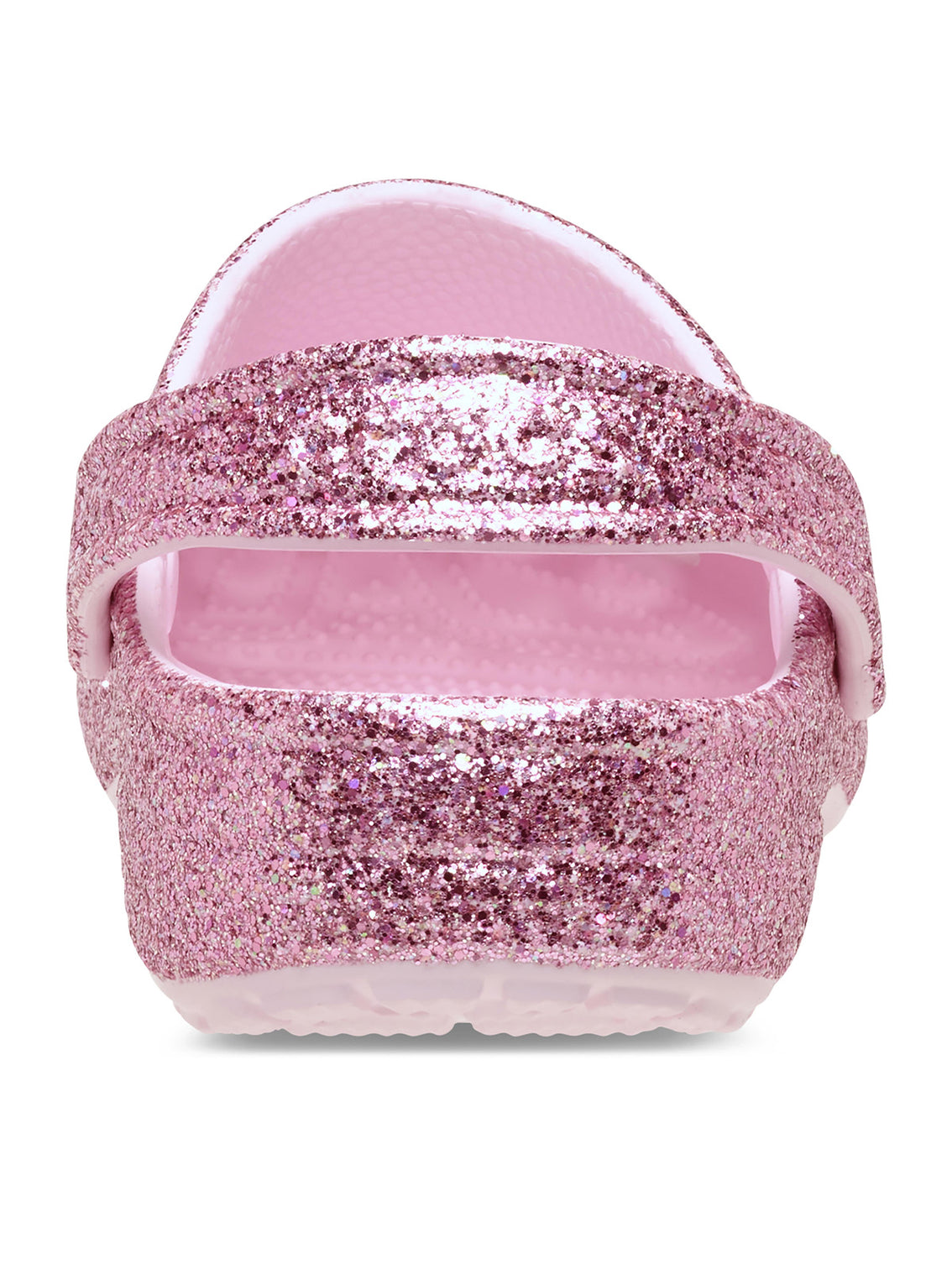 Zueco Niños Pequeños Chunky Glitter Rosado Crocs
