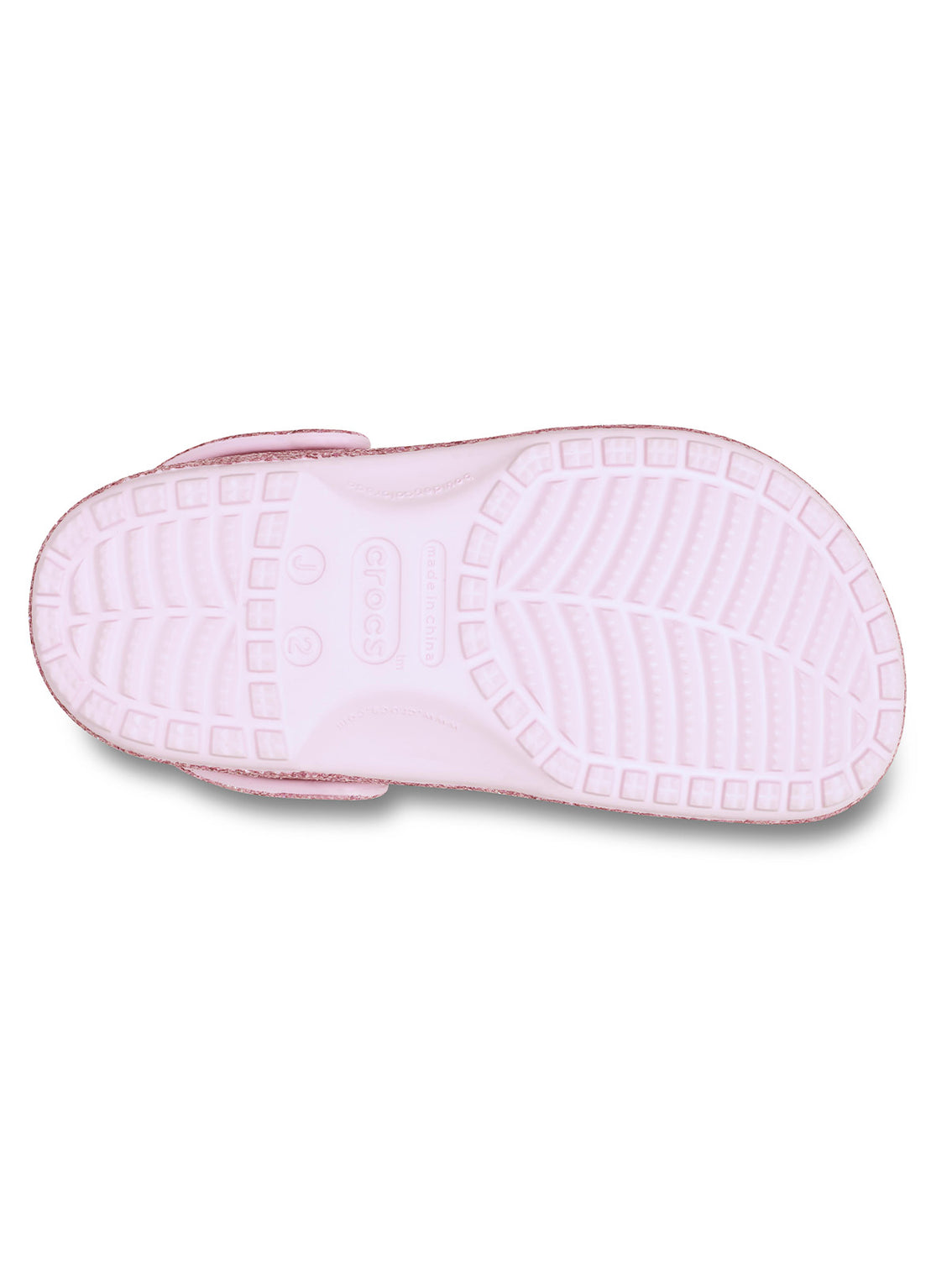 Zueco Niños Pequeños Chunky Glitter Rosado Crocs