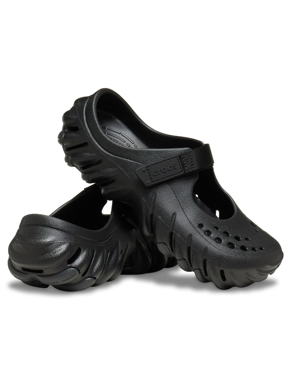Zueco Mujer Echo Clog Mary Jane Negro Crocs