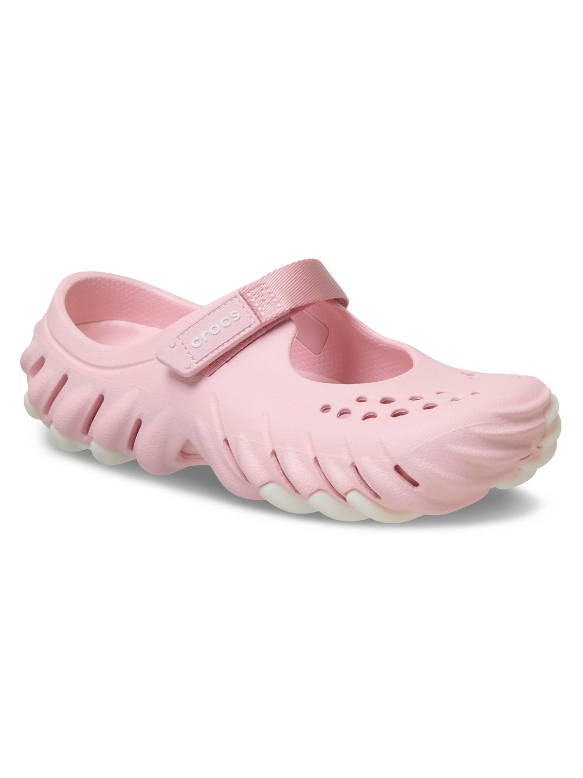 Zueco Mujer Echo Clog Mary Jane Rosado Crocs