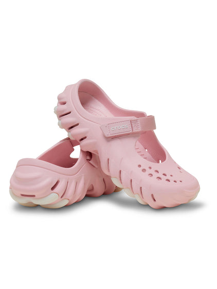 Zueco Mujer Echo Clog Mary Jane Rosado Crocs
