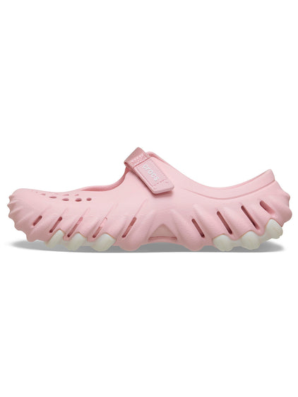 Zueco Mujer Echo Clog Mary Jane Rosado Crocs