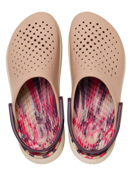 Zueco Unisex InMotion Clog Marbled Rosa Crocs