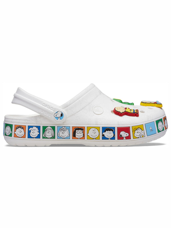 Zueco Unisex Peanuts Crocband Blanco Crocs