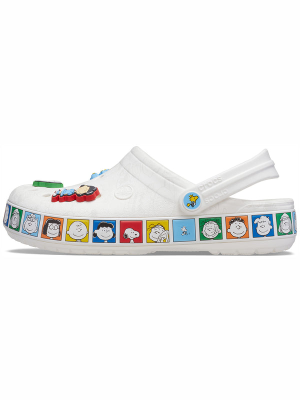 Zueco Unisex Peanuts Crocband Blanco Crocs