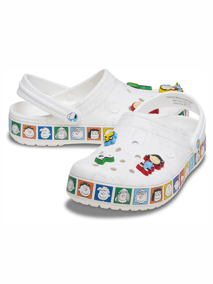 Zueco Unisex Peanuts Crocband Blanco Crocs