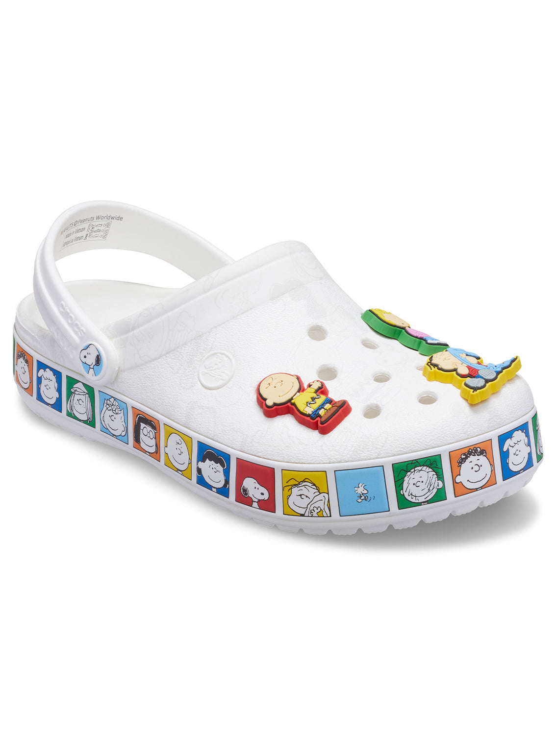 Zueco Unisex Peanuts Crocband Blanco Crocs