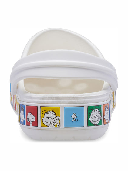 Zueco Unisex Peanuts Crocband Blanco Crocs