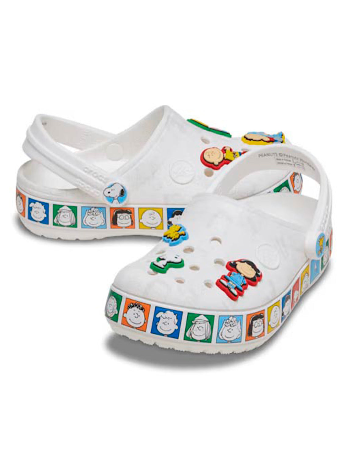 Zueco Niños Grandes Peanuts Crocband Blanco Crocs