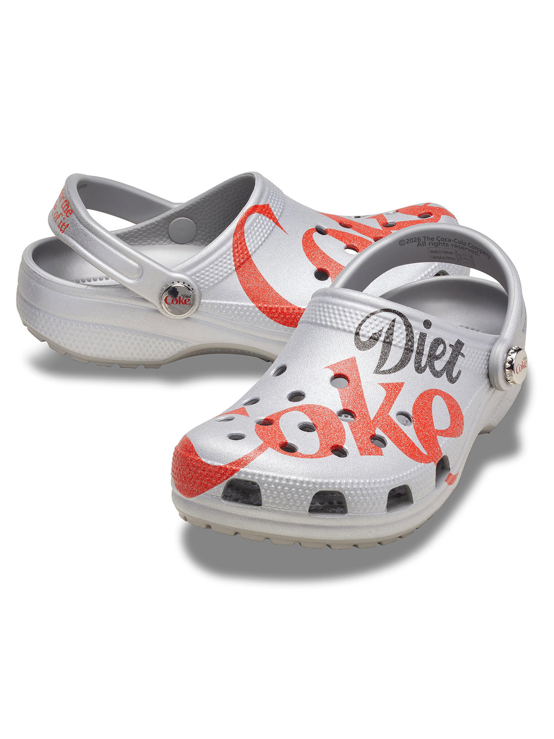 Zueco Unisex Coca Cola Light Clog Gris Crocs