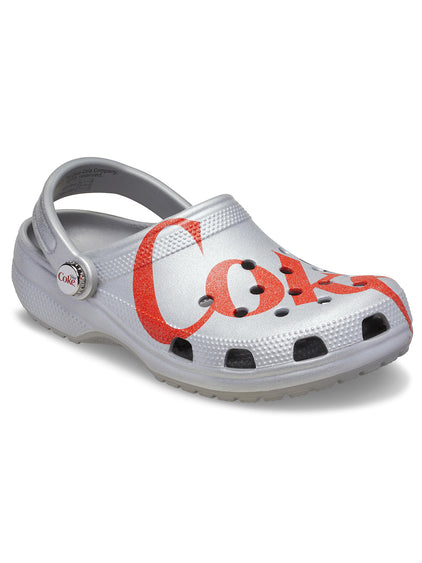 Zueco Unisex Coca Cola Light Clog Gris Crocs