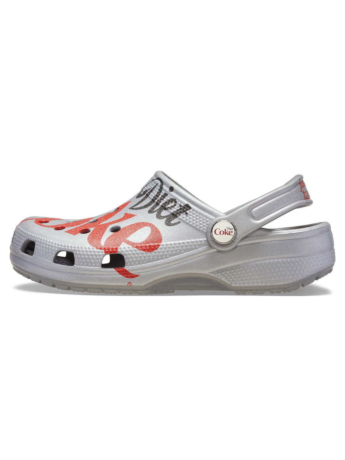 Zueco Unisex Coca Cola Light Clog Gris Crocs