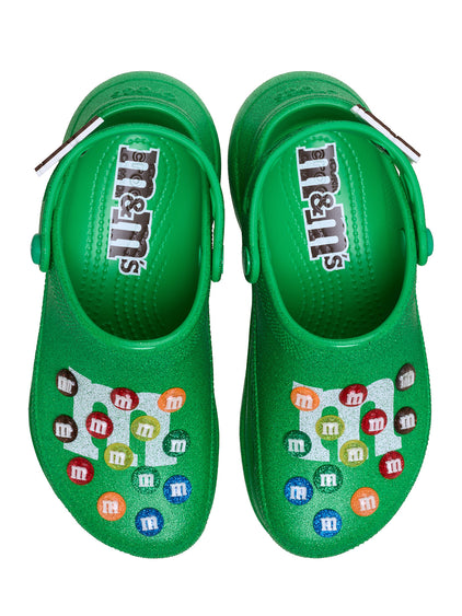 Zueco Plataforma Mujer Bae Clog M&Ms Verde Crocs