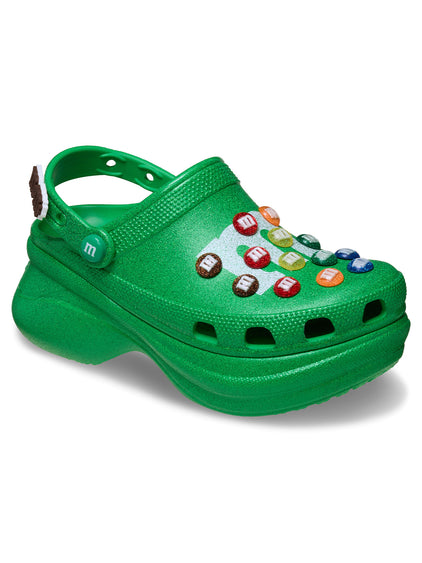 Zueco Plataforma Mujer Bae Clog M&Ms Verde Crocs
