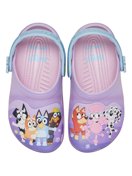 Zueco Niños Pequeños Bluey Rosado Clog Crocs