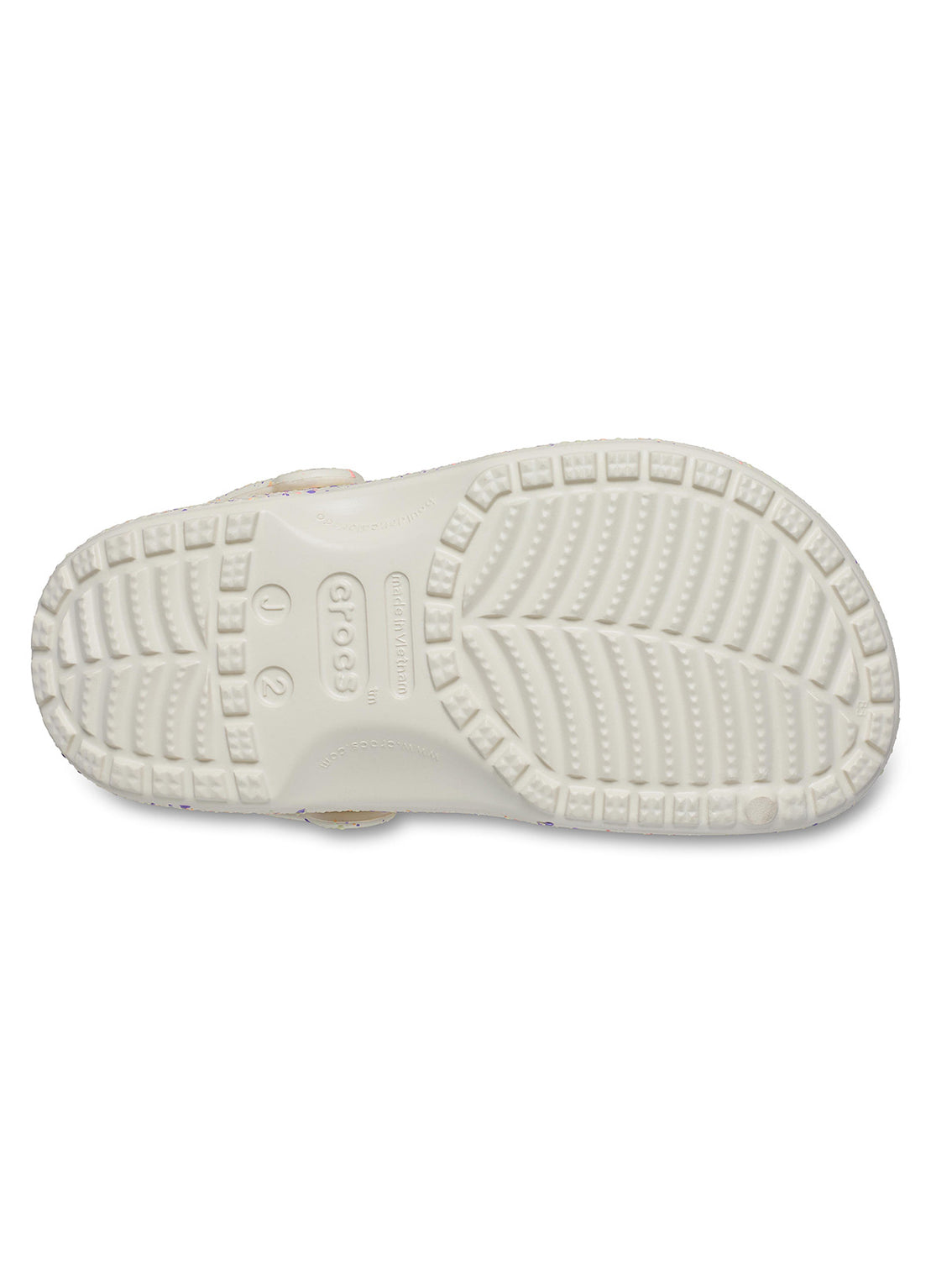 Zueco Niños Grandes Classic Glow Paint Blanco Crocs