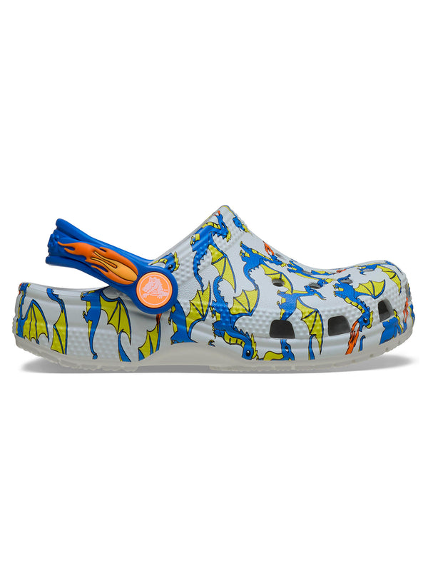 Zueco Niños Pequeños Classic Dragon Blanco Crocs